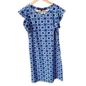 Barbara Erickson Dress Size Small Blue Sporty